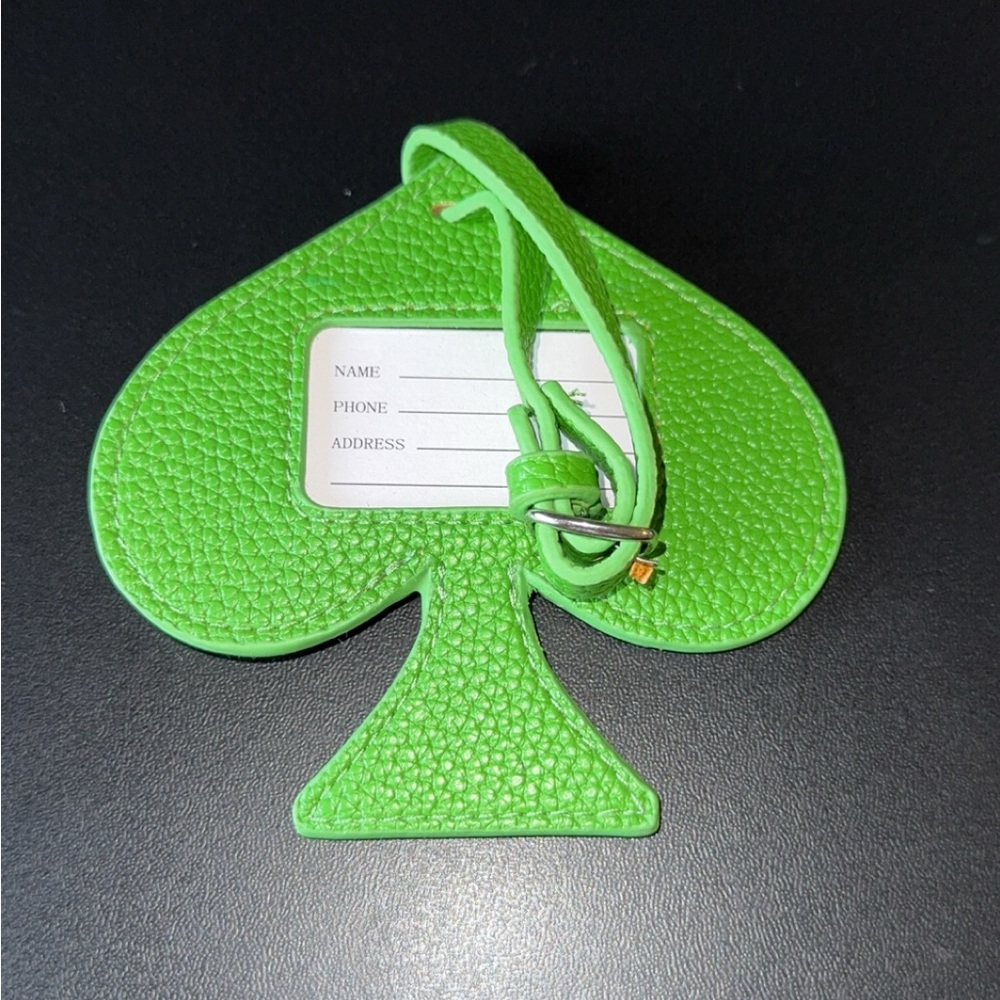 kate spade New York Green Spade Luggage Tag - Picture 2 of 2